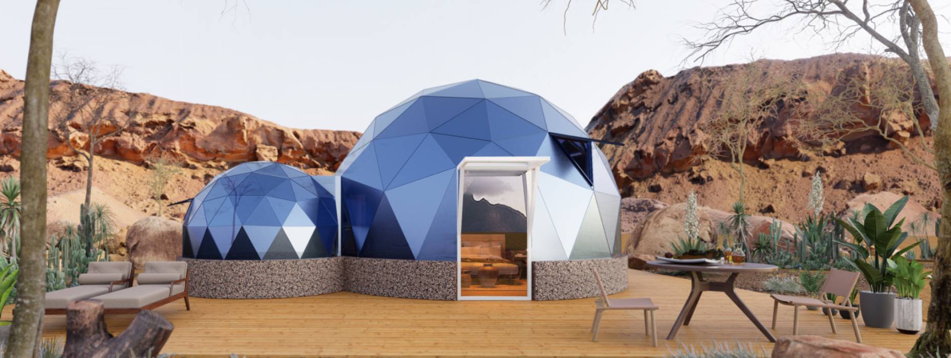 揭西县球形智能光伏玻璃星空房